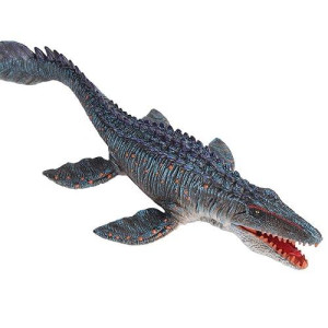 Flormoon Realistic Animal Figures Mosasaurus Solidsea Animal Toy, Science Project, Cake Topper, Early Educational Toys Birthday For Toddlers Kids Age 3 4 5(Large Size)