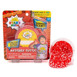 Ryans World Mystery Putty, Surprise Scent By Horizon Group Usa (200192), Red