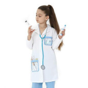 Lingway Toys Kids Role Play Doctor Costume Jacket With Accessories (6-8 Years)