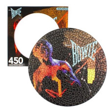 Aquarius David Bowie Let'S Dance Record Disc Puzzle (450 Piece Jigsaw Puzzle) - Officially Licensed David Bowie Merchandise & Collectibles - Glare Free - Precision Fit - 12 X 12 Inches
