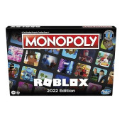 Monopoly: Roblox 2022 Edition Board Game, Buy, Sell, Trade Popular Roblox Experiences [Includes Exclusive Virtual Item Code]