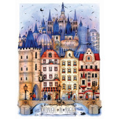 Ki Puzzle 1000 Piece Puzzle For Adults Madalina Tantareanu Cities At Midnight: Prague Art Jigsaw Puzzle 27X20 Ki Puzzles, Multicolor