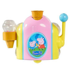 Toomies Peppa Pig Bubble Ice Cream Maker Bath Toy From Tomy Bath Time Peppa Pig Toy With Foam-Producing Pump Action - 18M+