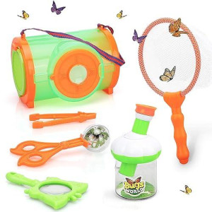 Steam Life Bug Catcher Kit For Kids - Bug Catching Kit With Butterfly Net, Critter Keeper, Magnifying Glass, Insect Catcher - Butterfly Kit - Bug Toys Kids Explorer Kit - Bug Kit For Kids 3 4 5 6 7 8