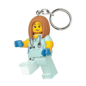 Lego Classic Nurse Keychain Light - 3 Inch Tall Figure (Ke156)