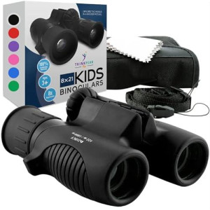 Thinkpeak 8X21 Binoculars For Kids 8-12, Birthday Gifts For Boys And Girls, Red