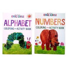 Best Bargins World Of Eric Carle Numbers & Alphabet Coloring Activity Books Set Bundle