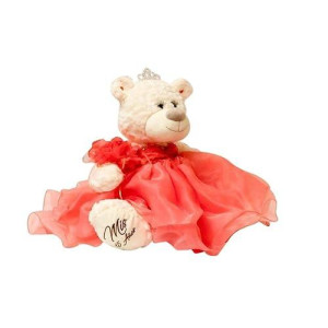 Kinnex Collections By Amanda 20 Quince Anos Quinceanera Last Doll Teddy Bear With Dress (Centerpiece) ~Flamingo~ B16831-20