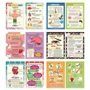 Creanoso Educational Subjects About Usa Learning Posters (6-Pack) - Educational Picture Words Activity - Fun Teaching Guide For Homeschool Nursery Kindergarten Classroom