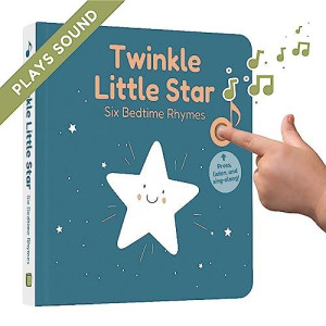 Cali'S Books Twinkle Twinkle Little Star Interactive Sound Book For 1 Year Old - Music Book For Babies, Toddlers 1-3 And 2-4 With 6 Bedtime Nursery Rhymes