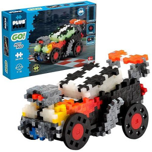 Plus Plus - Go! Hot Rod Car - 240 Pieces - Model Vehicle Building Stem/Steam Toy, Interlocking Mini Puzzle Blocks For Kids