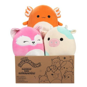 Squishmallows Official Kellytoy Plush 8 Plush Mystery Box Three Pack - Styles Will Vary In Surprise 8 Plush Box That Includes Three 8 Plush