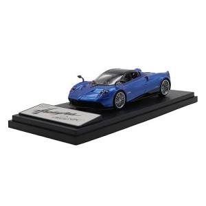 Pagani Huayra Roadster Blue Metallic with carbon Accents 143 Diecast Model car by LcD Models
