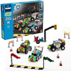 Plus Plus - Go! Street Racing Super Set - 900 Pieces - Model Vehicle Building Stem/Steam Toy, Interlocking Mini Puzzle Blocks For Kids