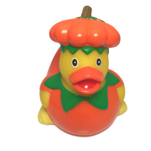 3 Halloween Pumpkin Rubber Duck Floats Upright] - Baby Safe Bathtub Bathing Toy