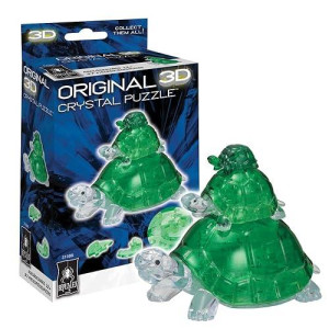Bepuzzled | Turtles Original 3D Crystal Puzzle, Ages 12 And Up, Green