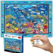 Think2Master Colorful Ocean Life 1000 Pieces Jigsaw Puzzle For Kids 12+, Teens, Adults & Families. Great Gift For Stimulating Learning About Coral Reefs. Size: 26.8