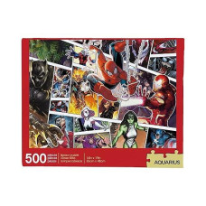 Aquarius Marvel Puzzle (500 Piece Jigsaw Puzzle) - Glare Free - Precision Fit - Officially Licensed Marvel Merchandise & Collectibles - 14 X 19 Inches