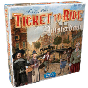 Ticket To Ride Amsterdam Board Game Train Route-Building Strategy Game Fun Family Game For Kids And Adults Ages 8+ 2-4 Players Average Playtime 10-15 Minutes Made By Days Of Wonder