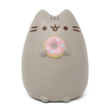 Hamee Pusheen Cat Slow Rising Cute Jumbo Squishy Toy (Bread Scented, 6.3 Inch) [Birthday Gift Bags, Party Favors, Gift Basket Filler, Stress Relief Toys] - Pusheen With Donut