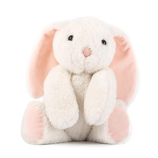 Tcbunny Baby Bunny Bedtime Stuffed Animal Plush Toy Easter Stuffer Gifts For Girls, Boys, Kids 11 (White)