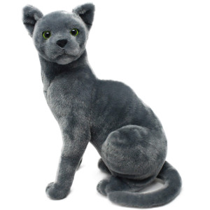 Viahart Rae The Russian Blue Cat - 12 Inch Grey Stuffed Animal Plush Gray Cat - By Tiger Tale Toys