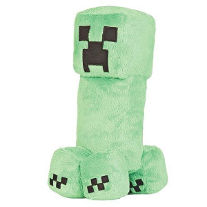 Jinx Minecraft Earth Adventure Creeper Plush Stuffed Toy, Green, 10.5" Tall
