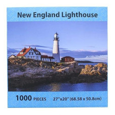 Puzzle Passion Mew England Lighthouse 100 Pieces 27" X 20"