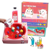 Meandmine Healing Lab- Science Kit - Immune System, Magnetic Fishing Game- Fish Out Germs Sensory Toys- Learning & Education Toys For Kids 4-7 - Stem Toy