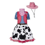 Lmyove Cowgirl Halloween Costume (Small, Pink)