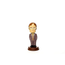 The Office Dwight Schrute Bobblehead Figure | Official The Office Bobblehead Dwight Schrute | The Office Merchandise Dwight Desk Decor Figures | 5.5 Inches Tall