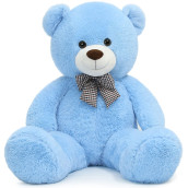 Toys Studio Giant Teddy Bear Plush Stuffed Animals For Girlfriend Or Kids 47 Inch, (Blue)
