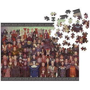 Dark Horse Deluxe Dragon Age: Cast Of Thousands 1000 Piece Deluxe Puzzle, Multicolor