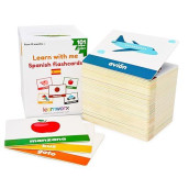 Spanish Flash Cards For Kids & Toddlers - 101 Cards - 202 Sides - Learn With Me - Objects, Numbers & Play Games - Great Value, Fun Learning And Educational Flashcards