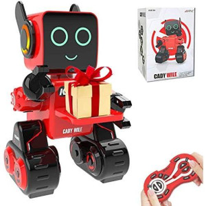 Robot Toy For Kids, Intelligent Interactive Remote Control Robot With Built-In Piggy Bank Educational Robotic Kit Walks Sings And Dance For Boys And Girls Birthday