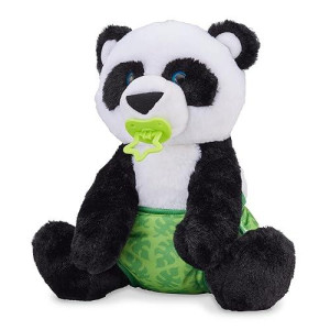Melissa & Doug 11-Inch Baby Panda Plush Stuffed Animal With Pacifier, Diaper, Baby Bottle