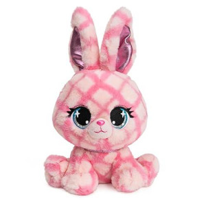 Gund P.Lushes Pets Trixie Karrats Designer Fashion Plush Toy, Collectible Bunny Stuffed Animal, Pink And Purple, 6
