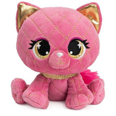 P.Lushes Designer Fashion Pets Madame Purrnel Premium Cat Stuffed Animal, Pink And Gold, 6�