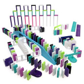 Bulk Dominoes Pro-Domino Kit | Dominoes Set, Stem Steam Small Toys, Family Games For Kids, Kids Toys And Games, Building, Toppling, Chain Reaction Sets (Wonder)
