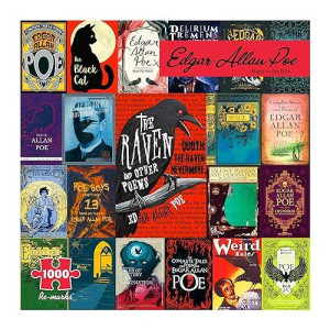 Re-Marks Edgar Allan Poe Literary Jigsaw Puzzle, Fun 1000-Piece Puzzle For All Ages