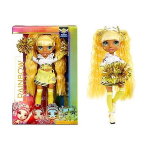 Rainbow High Cheer Sunny Madison - Yellow Cheerleader Fashion Doll With Pom Poms And Doll Accessories, Great Gift For Kids 6-12 Years Old