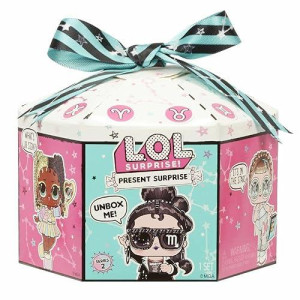 L.O.L. Surprise! Present Surprise Series 2, Glitter Star Sign Doll With 8 Surprises - Colorful Fun Collectible Doll Playset With Doll Accessories Including Outfit - Birthday Gifts For Girls Ages 4-14
