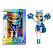 Rainbow High Cheer Skyler Bradshaw - Blue Cheerleader Fashion Doll With Pom Poms And Doll Accessories, Great For Kids 6-12 Years Old