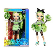 Rainbow High Cheer Jade Hunter - Green Cheerleader Fashion Doll With 2 Pom Poms And Doll Accessories, Great Gift For Kids 6-12 Years Old