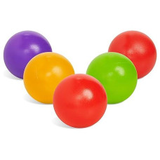 Botabee Set Of 5 Multi-Colored Replacement Ball For Ball Popper Toys - Vibrant And Durable Plastic Balls Balls In Assorted Colors - Compatible With Various Ball Popping Games And Toys