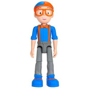 Blippi Talking Figure, 9-Inch Articulated Toy With 8 Sounds And Phrases, Poseable Figure Inspired By Popular Youtube Edutainer