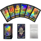 Ixiger Tarot Cards Set -78Pcs Fate Forecasting Cards Game Set Vintage Card Future Telling Game Cards Set With Colorful Box For Beginner Board Game (English Edition)