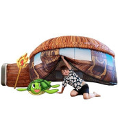 The Original Patented Airfort - Build A Fort In 30 Seconds, Inflatable Fort For Kids, Play Tent For 3-12 Years, A Playhouse Where Imagination Runs Wild, Fan Not Included (Tiki Hut)