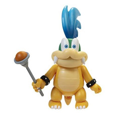 Super Mario Action Figure 4 Inch Larry Koopa Collectible Toy With Wand Accessory , Yellow