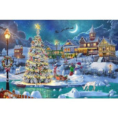 Becko Us Puzzles For Adults Wooden Jigsaw Puzzles 1000 Pieces For Adults And Kids (Snow Scene)